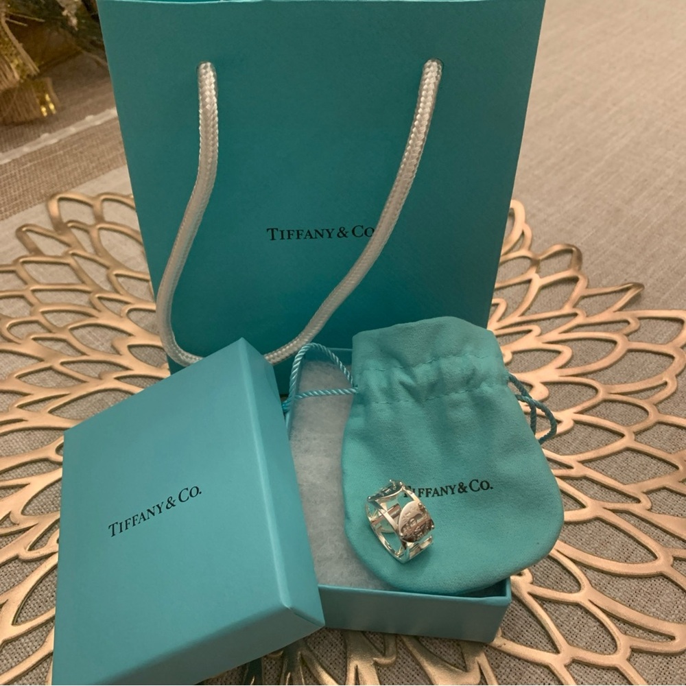 COPY - Return to Tiffany Heart Wide Band Ring 925 Sterling Silver Size 8 (Woman…